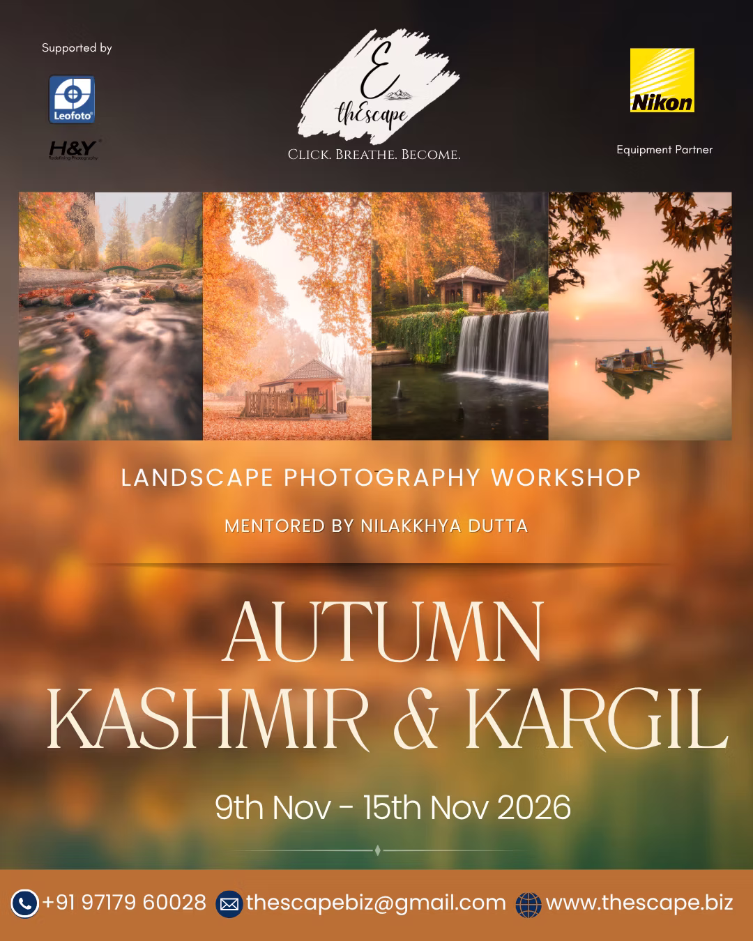 Kashmir and Kargil landscape photography tour poster
